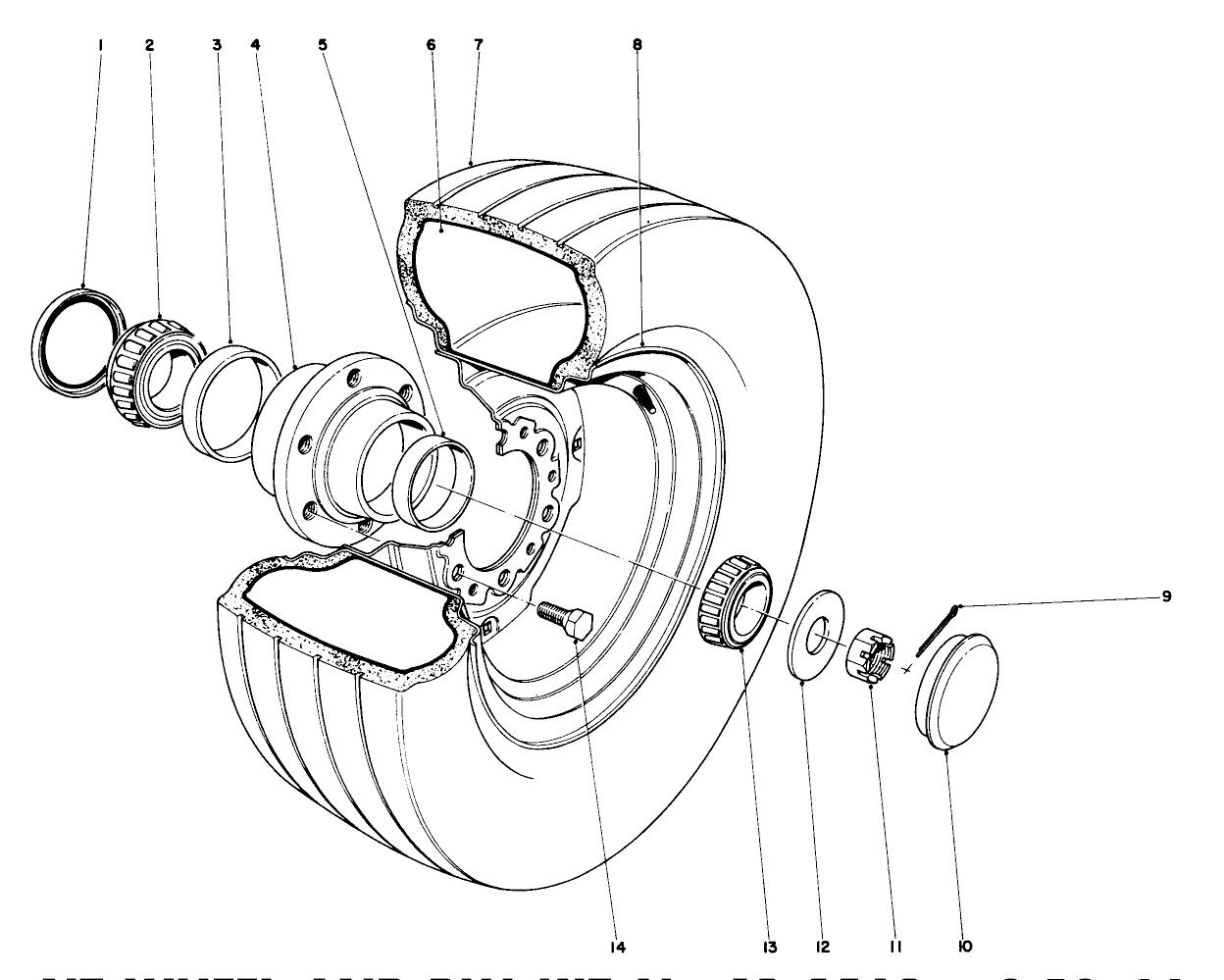 Front Wheel And Rim Kit No. 10-2560-9:50 X 14 *parkmaster 9