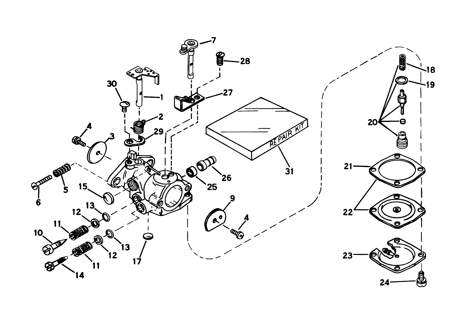 Carburetor No. 631654a