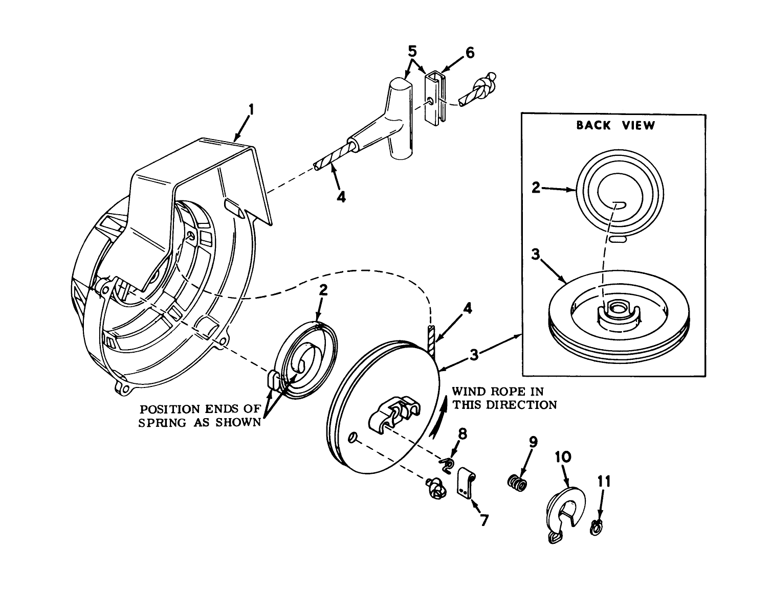 Shroud And Rewind Starter No. 590398b
