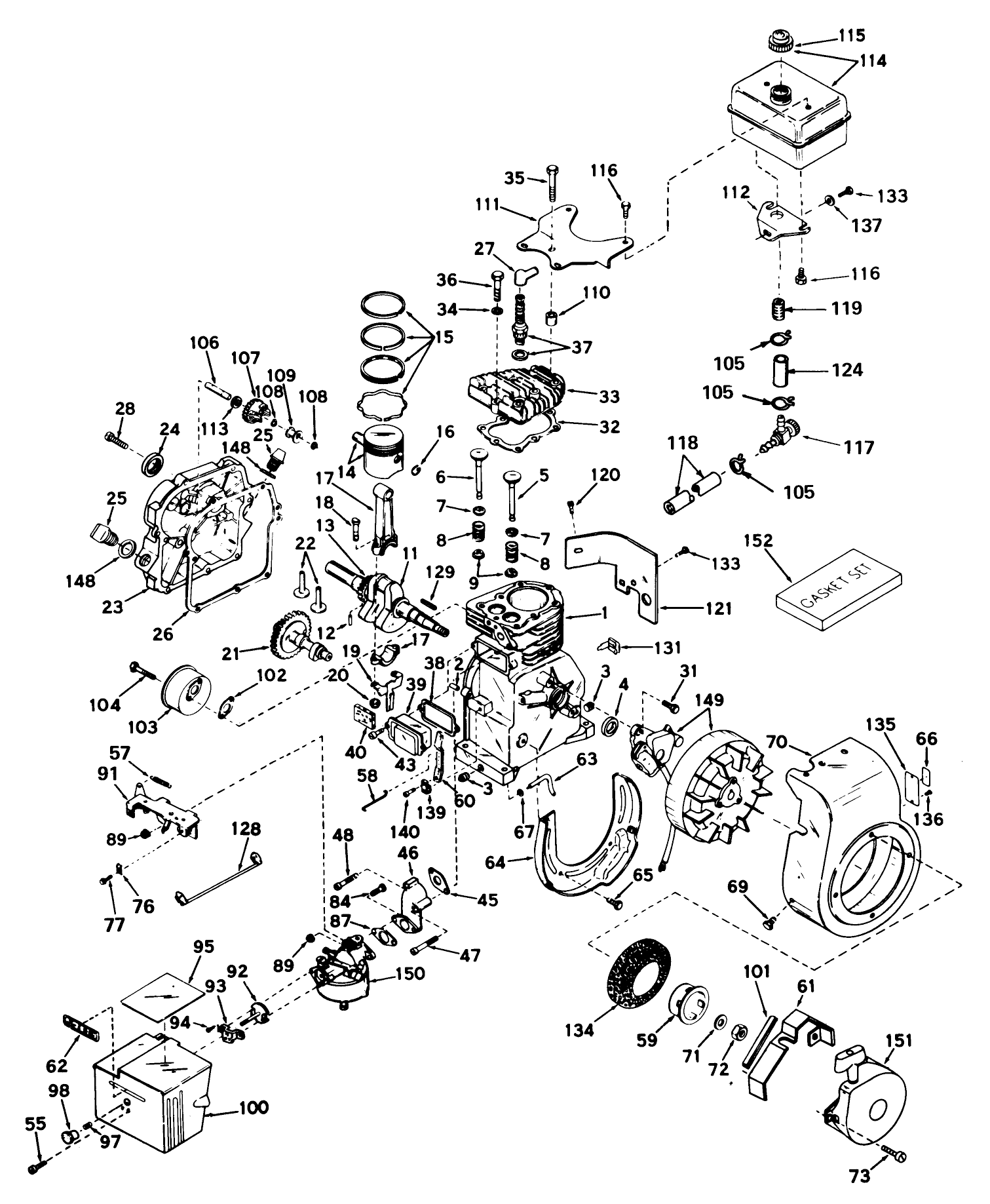 Engine H35-45228g Tecumseh Products Company