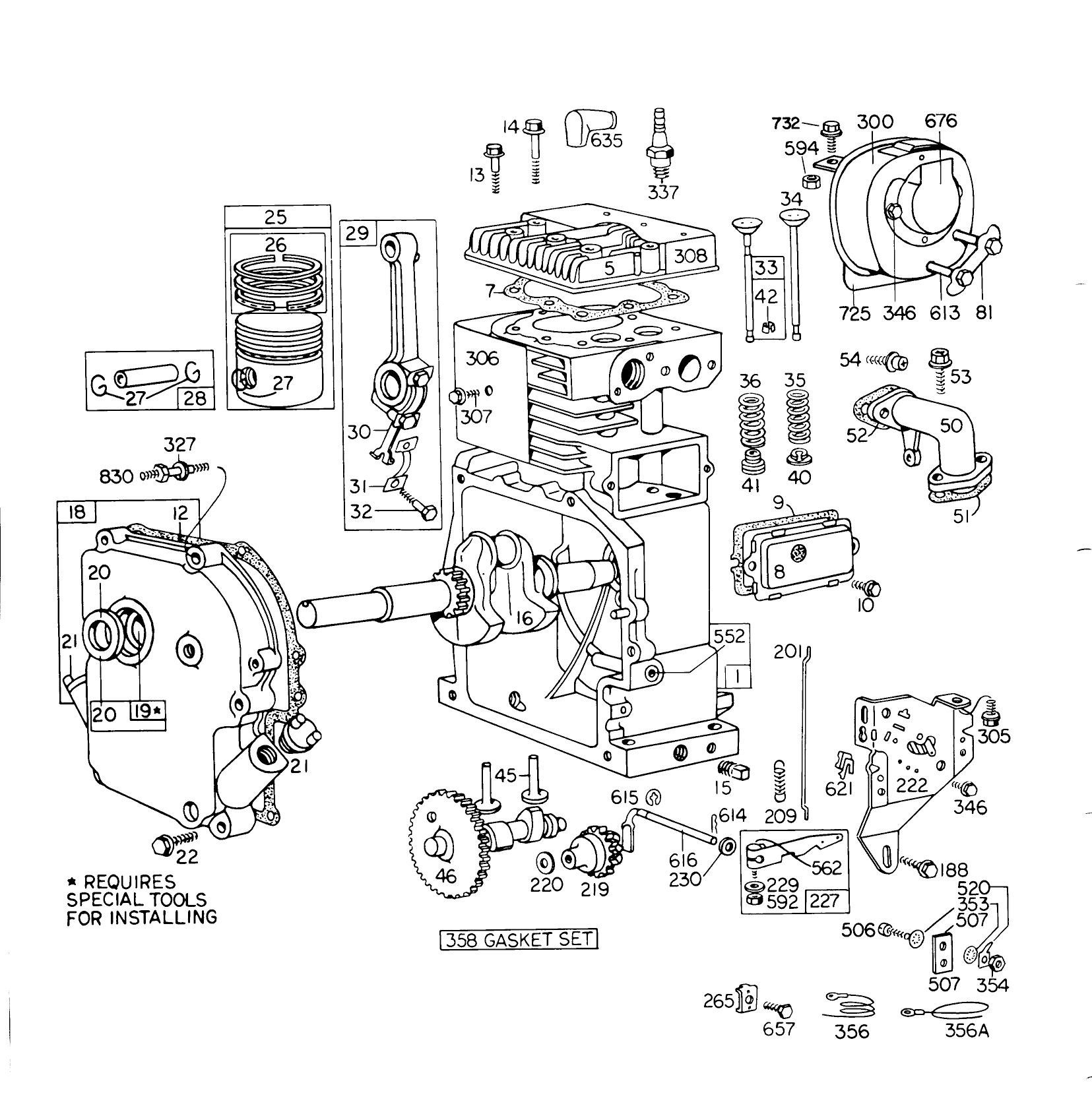 Engine Model No. 190402 Type 0755