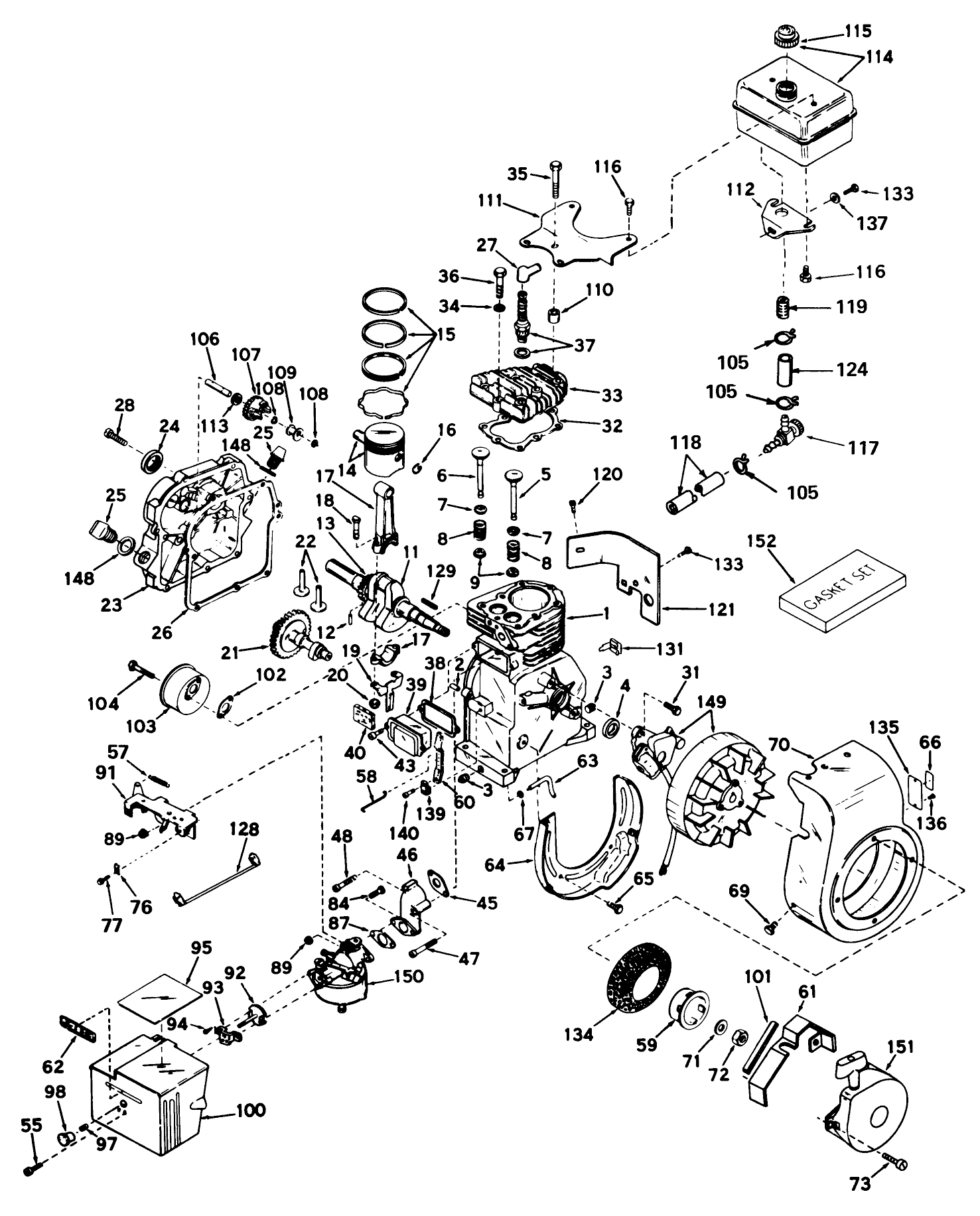 Engine H35-45228g Tecumseh Products Company