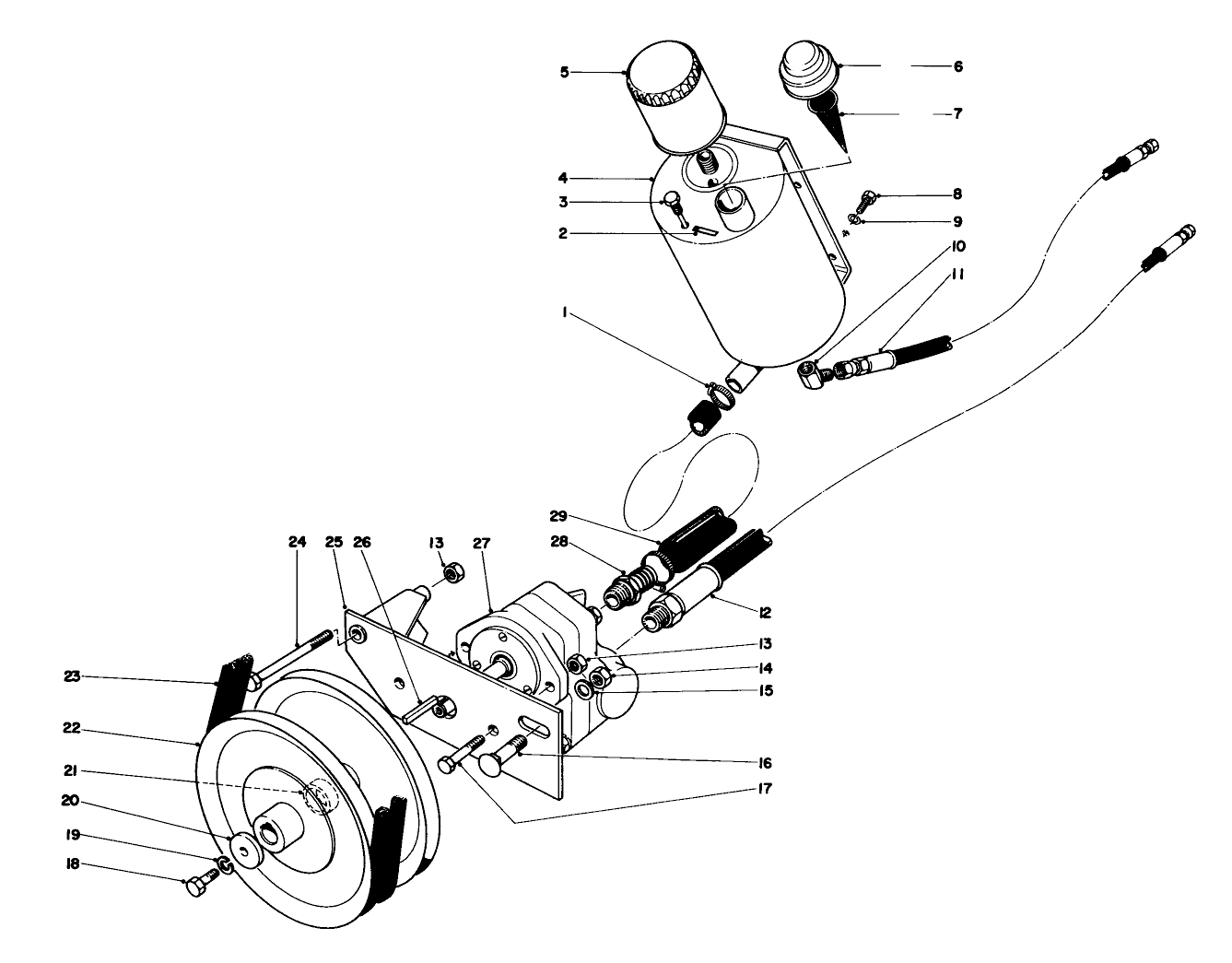 Hydraulic Pump And Reservoir