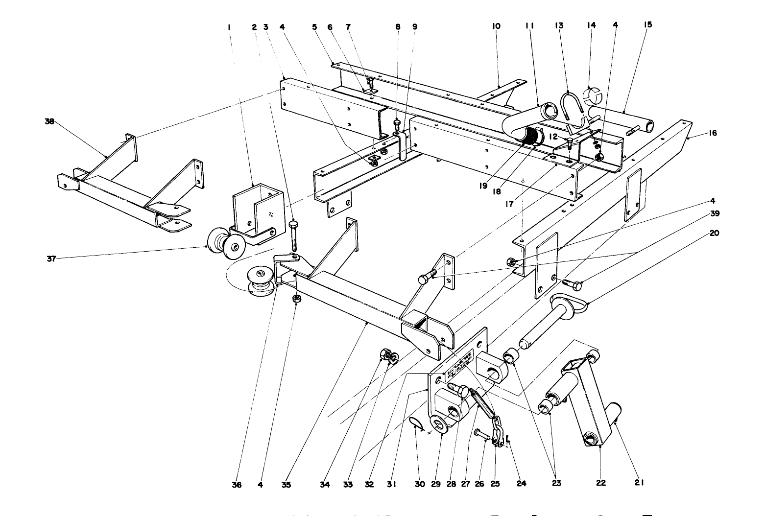 Main Frame Assembly-Front Parkmaster 5