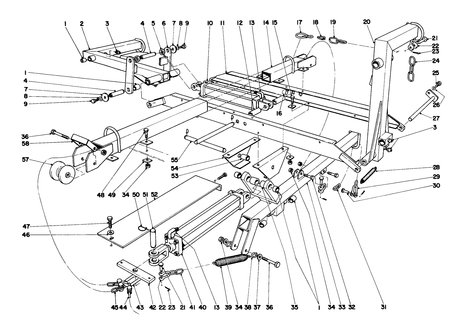 Main Frame Assembly-Rear Parkmaster 5