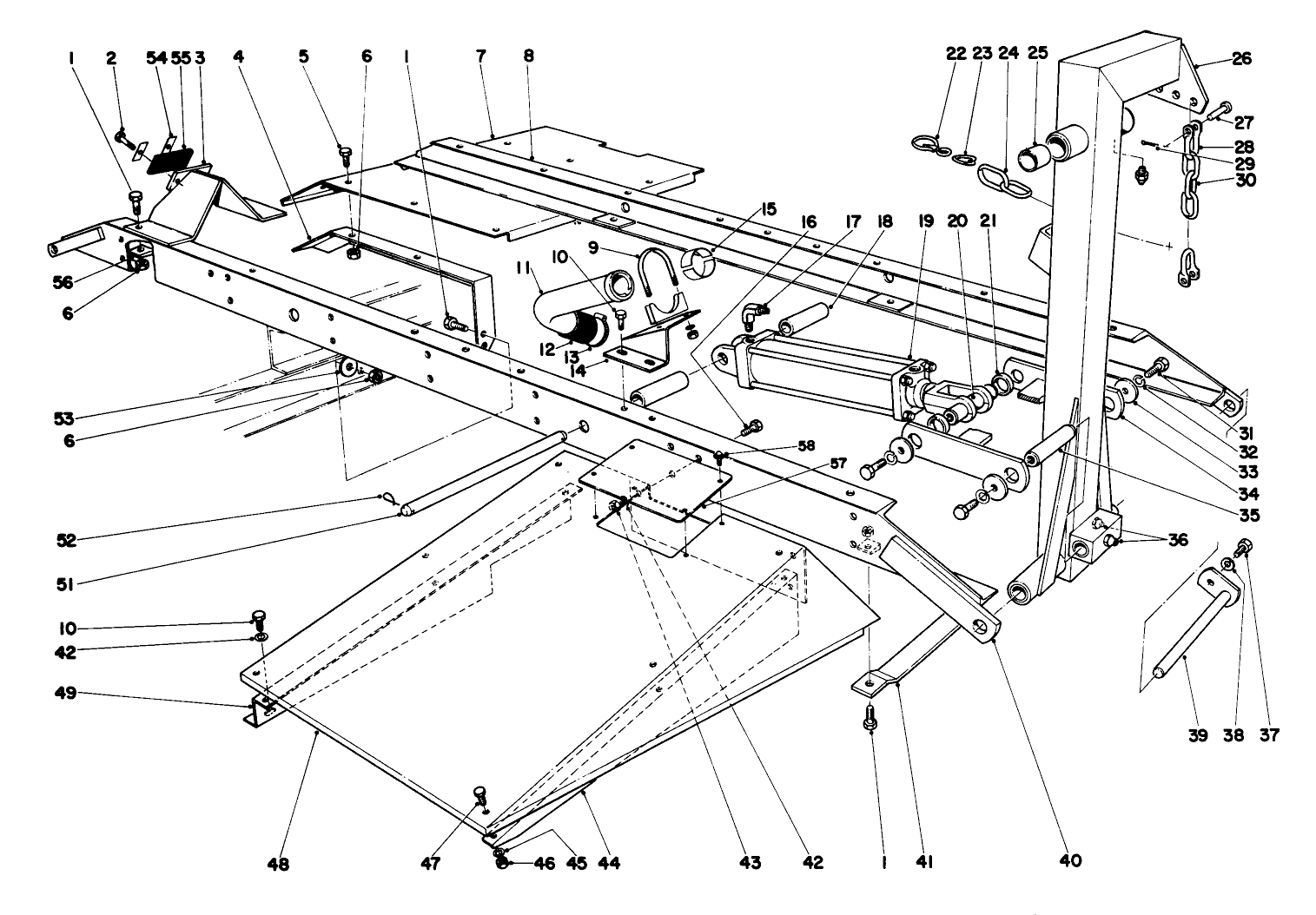 Main Frame Asembly-Front Center Parkmaster 7 (continued)