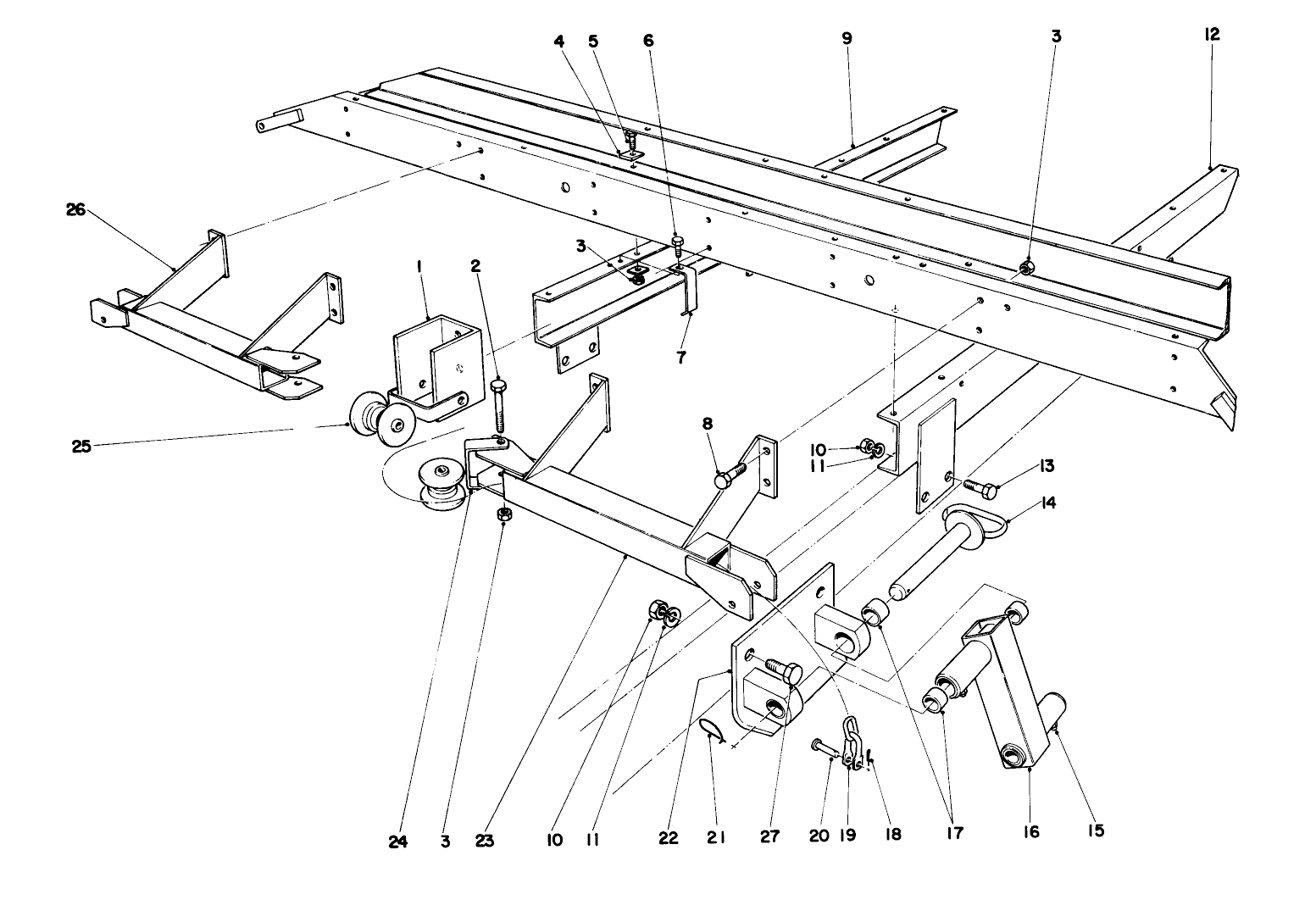 Main Frame Assembly-Front Parkmaster 9