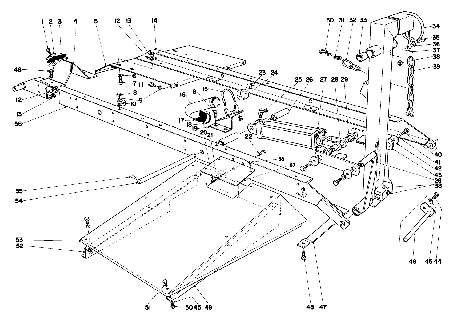 Main Frame Assembly-Fronnt Center Parkmaster 9 (continued)