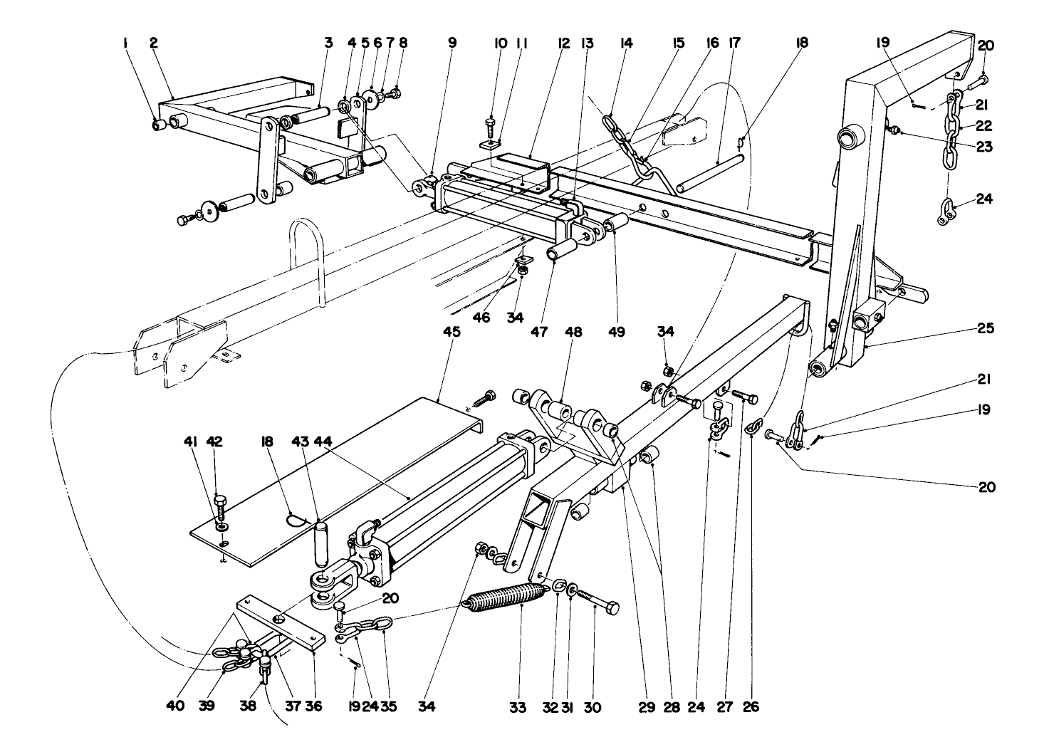 Main Frame Assembly-Rear Parkmaster 9