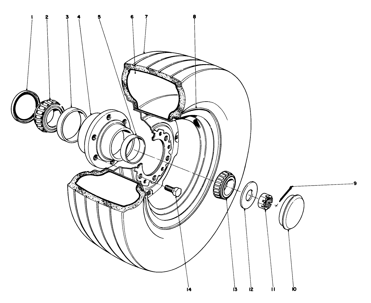 Front Wheel And Rim Kit No. 10-2560-9:50 X 14 *parkmaster 9