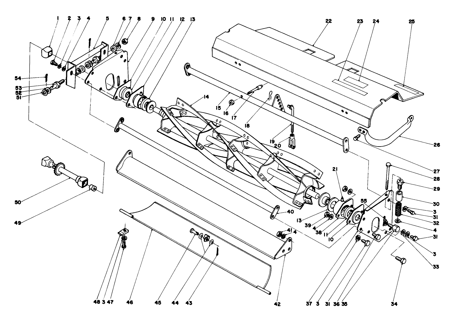 Wing Mower Reel Assembly