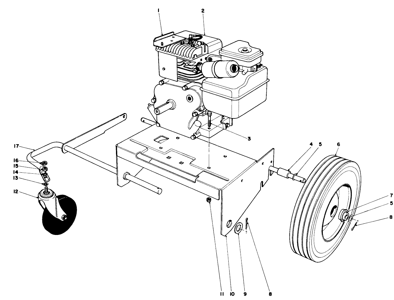 Engine And Base Assembly (model 62912)