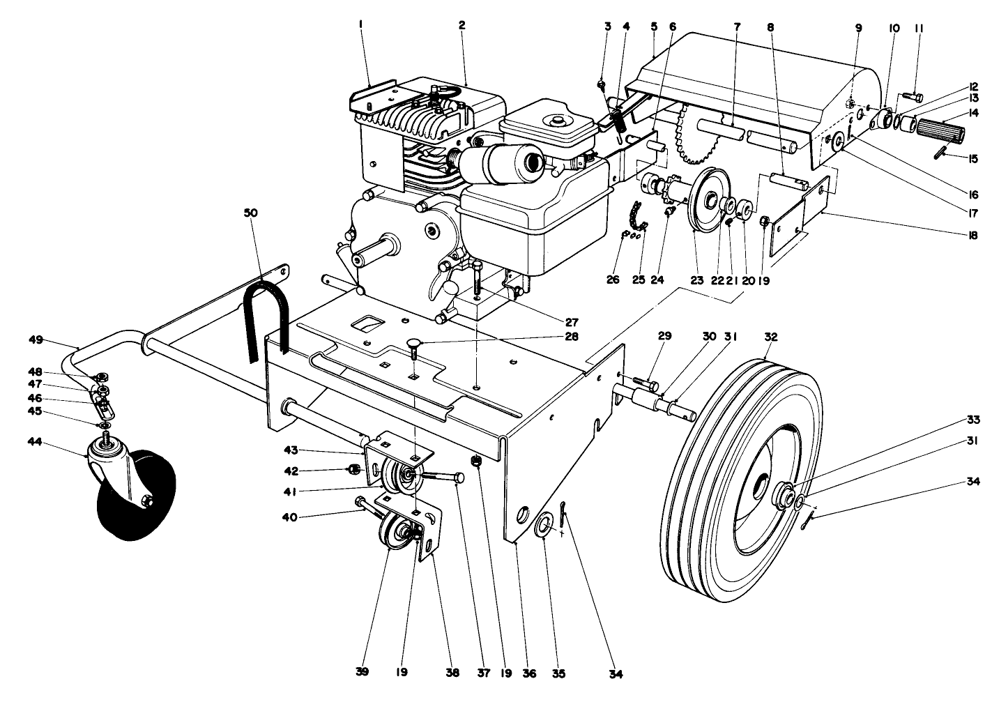 Engine And Base Assembly (model 62923)