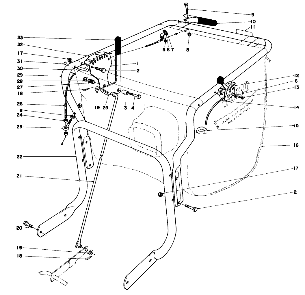 Controls And Handle Assembly (model 62923)