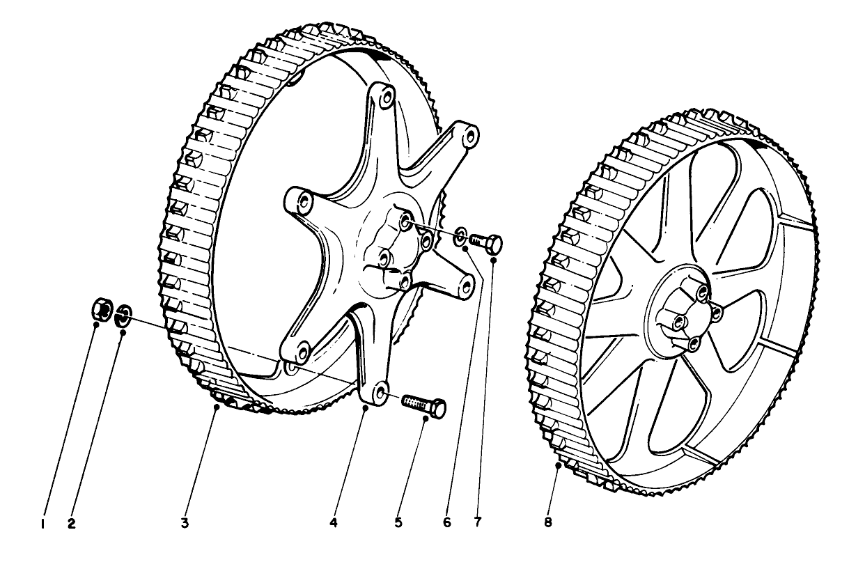 Cast Drive Wheel Kits No. 01336 & 01343 (optional)
