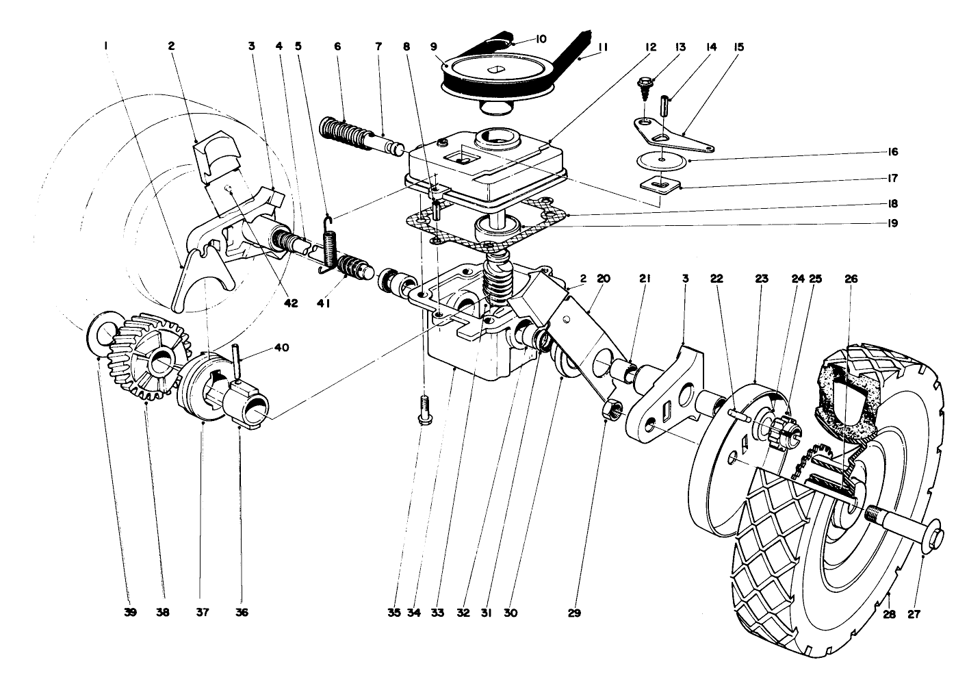 Gear Case Assembly Model Nos. 21610 And 21711