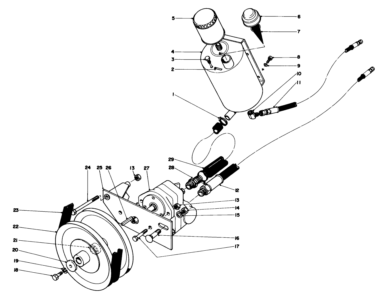 Hydraulic Pump And Reservoir