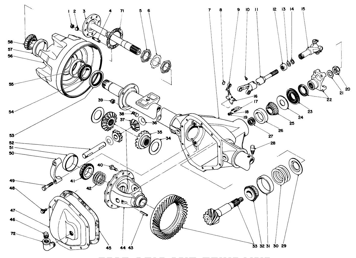 Rear Axle And Drive Line (continued)(used On Units With Serial No. 30400 & Up)