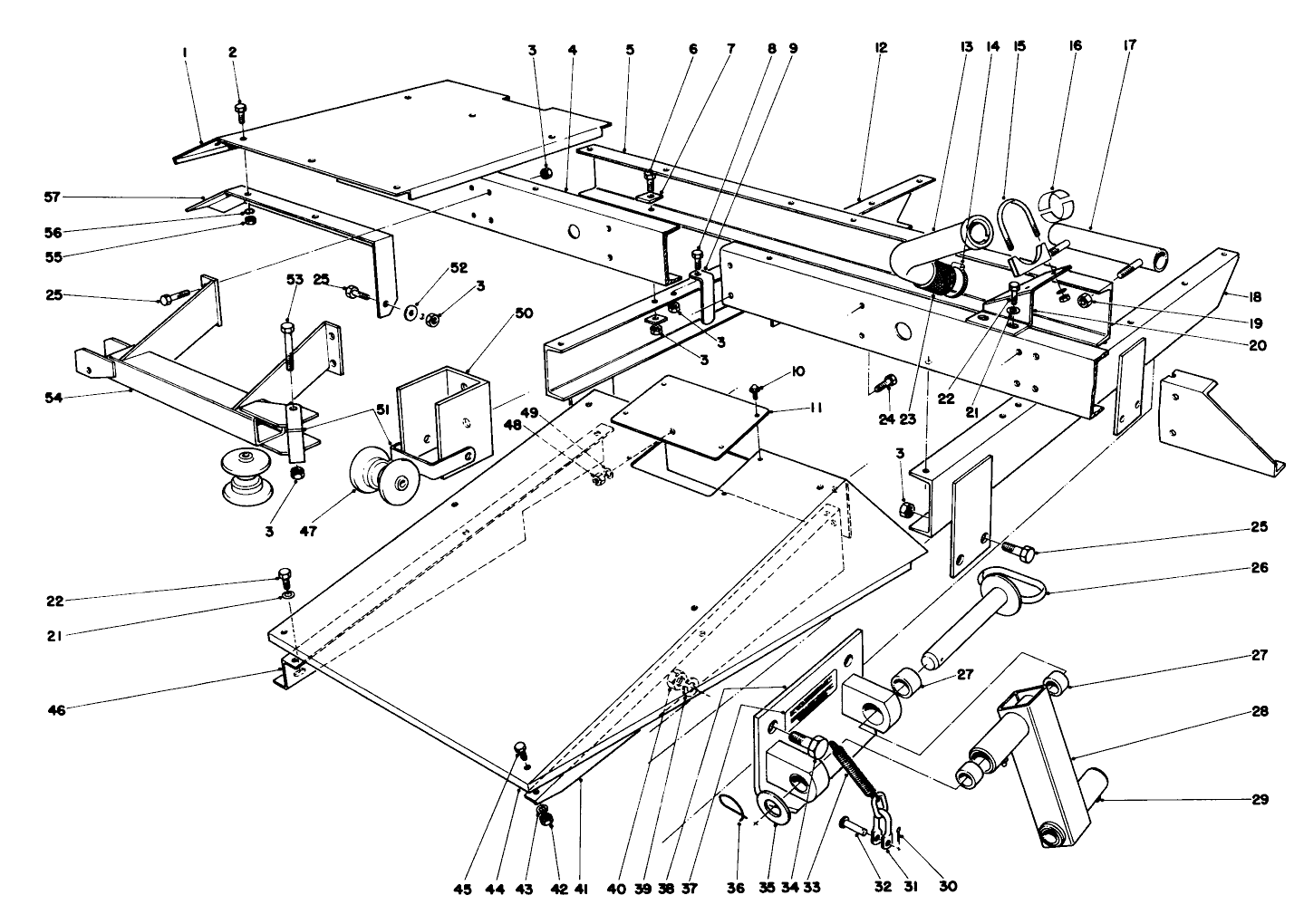 Main Frame Assembly-Front Parkmaster 5