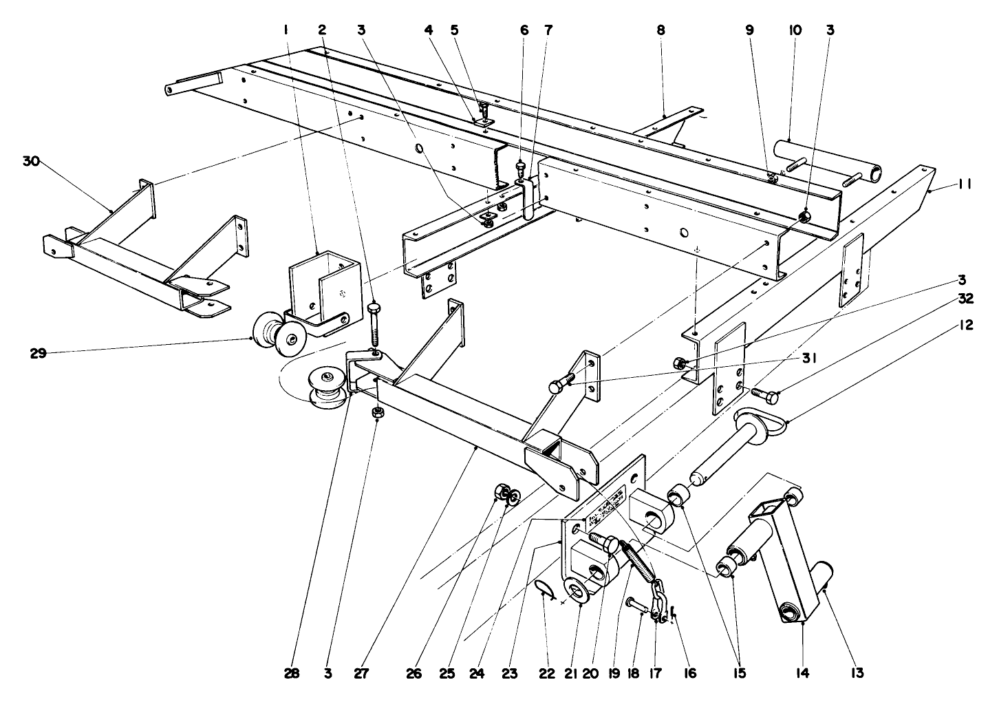 Main Frame Assembly Front Parkmaster 7