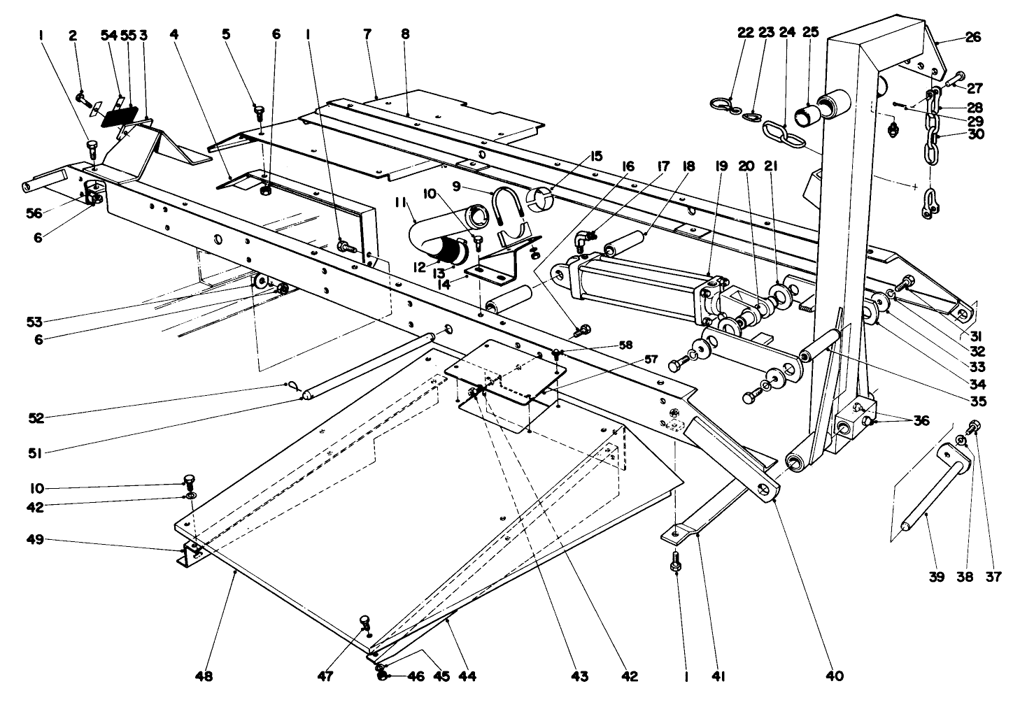 Main Frame Assembly Front Center Parkmaster 7