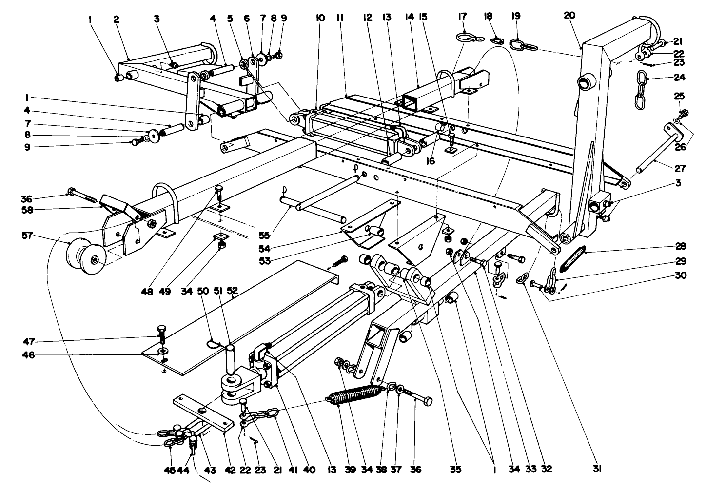 Main Frame Assembly-Rear Parkmaster 7