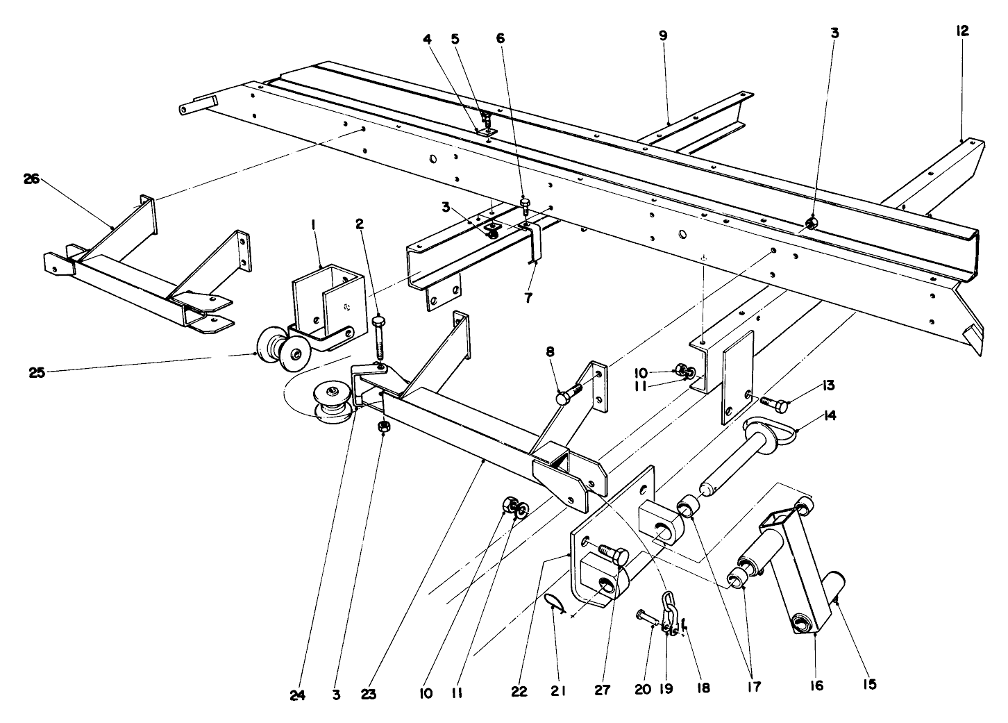 Main Frame Assembly Front Parkmaster 9