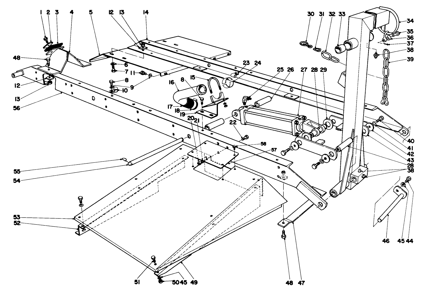 Main Frame Assembly Front Center Parkmaster 9