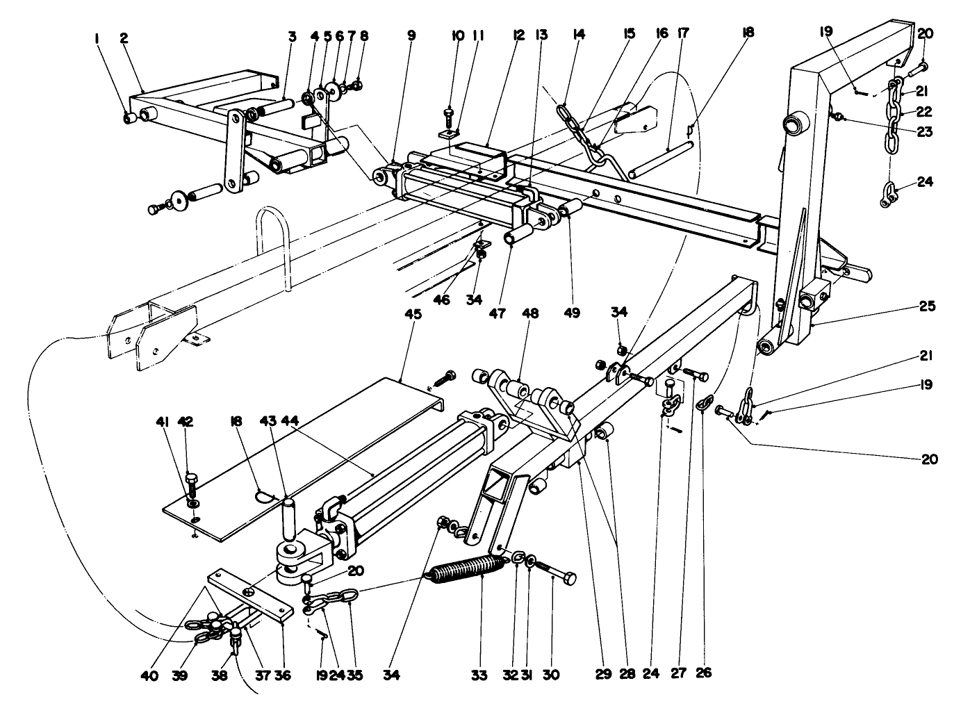 Main Frame Assembly-Rear Parkmaster 9