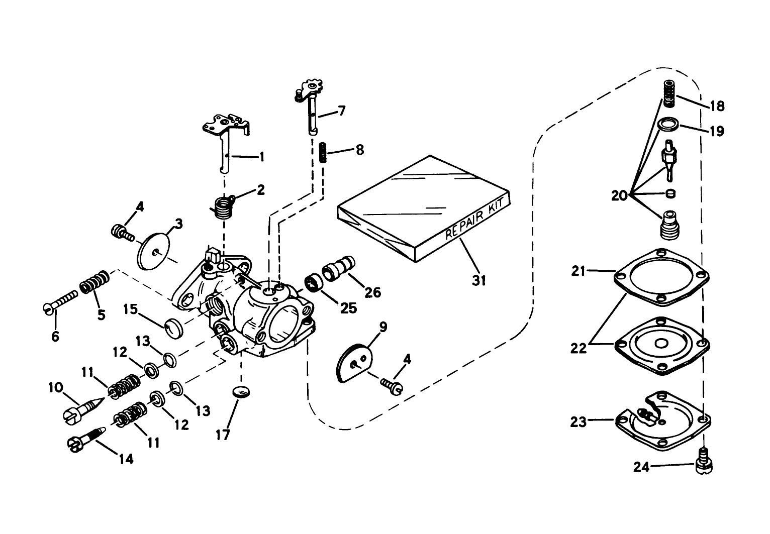 Carburetor No. 631654b