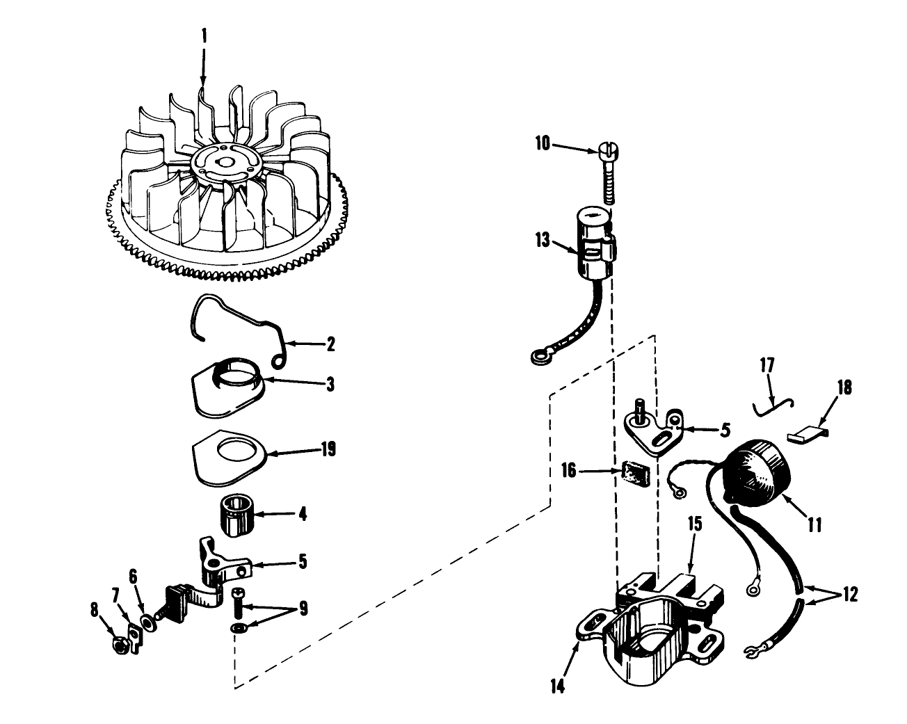 Magneto No. 610694a (7 H.p. Snowthrower Model No. 31677)