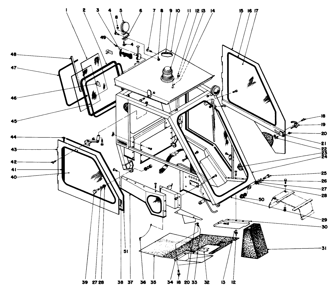 Cab With Roll Over Protection