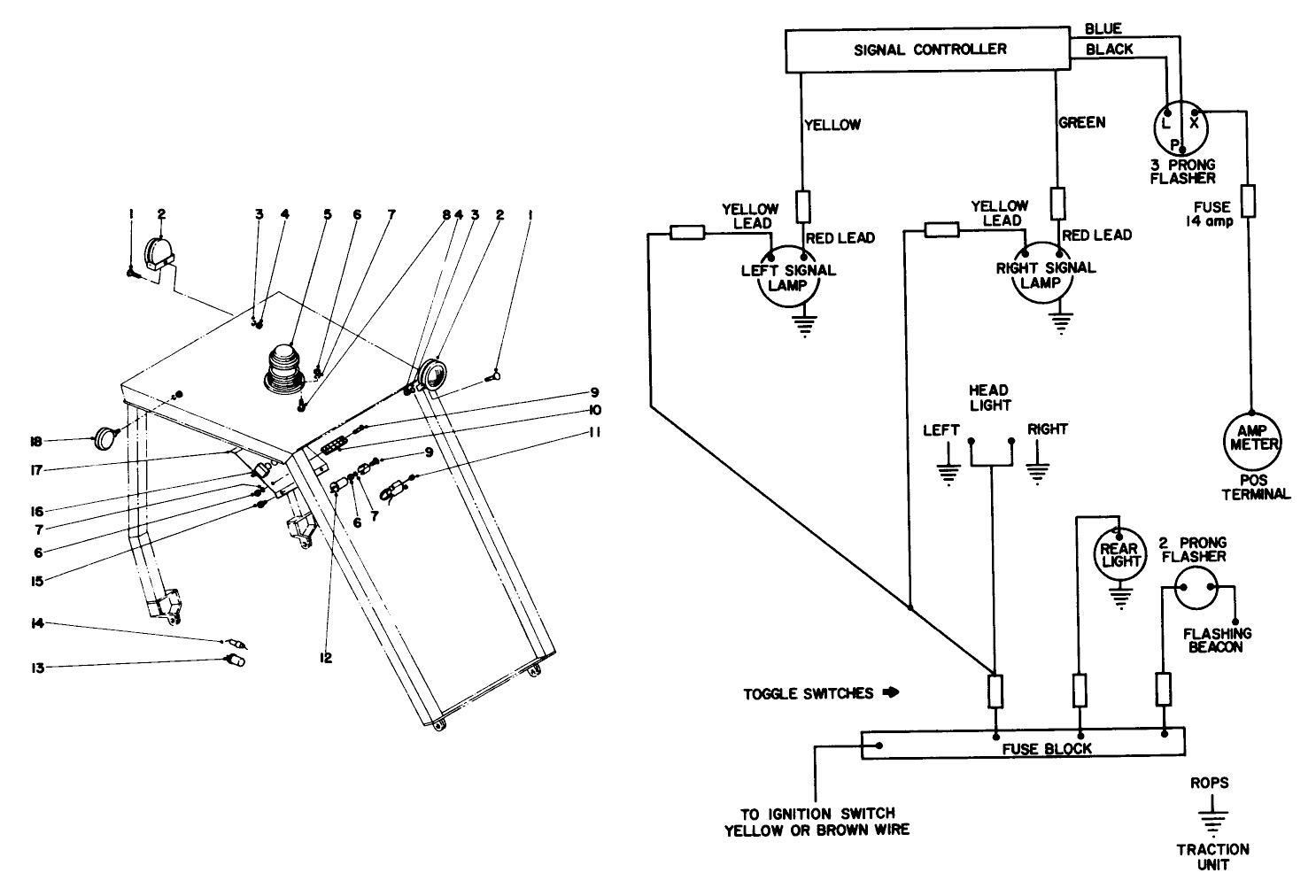 Light Kit For Roll Over Protection Kit No. 30738 (optional)