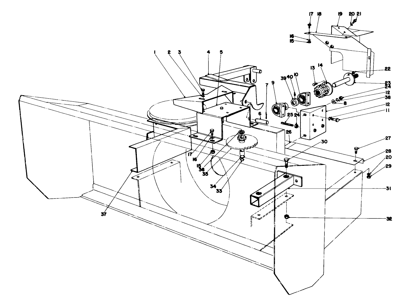 Lift Arm & Power Take Off Assembly
