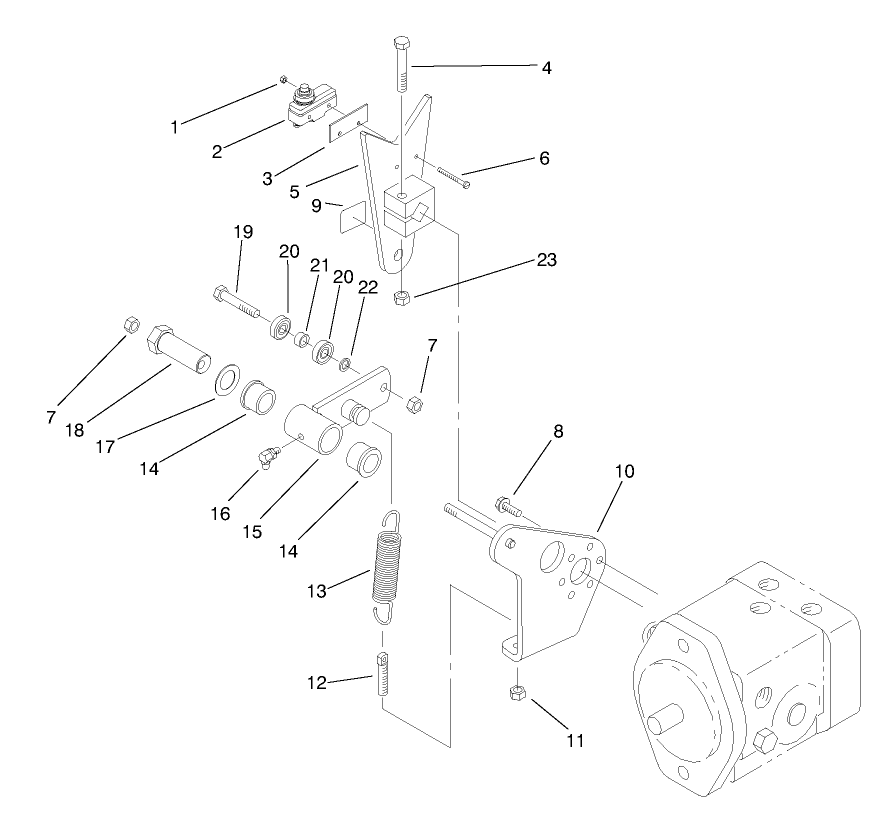 Pump Control Lever Assembly