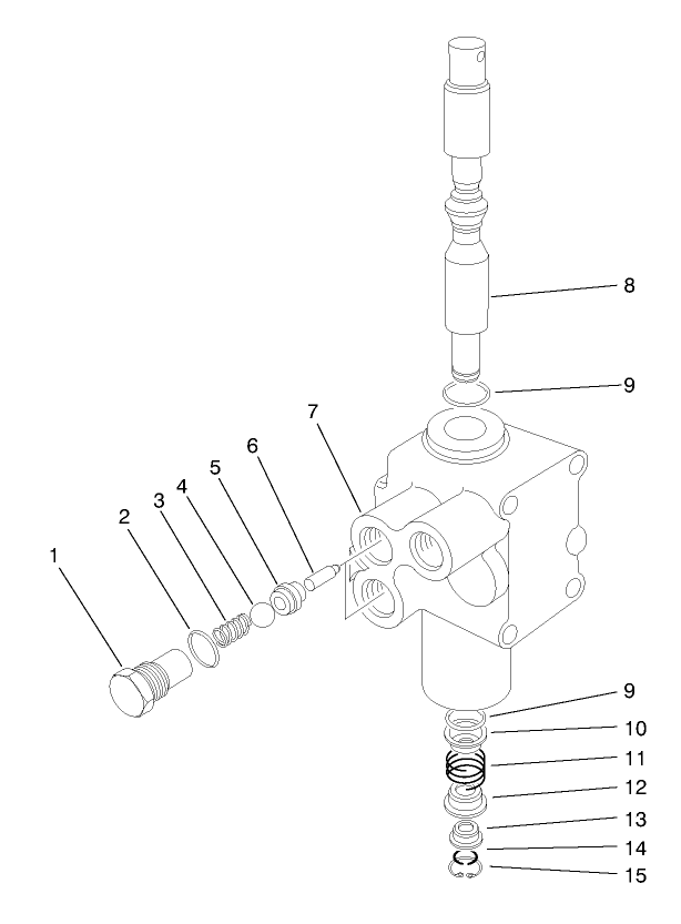 Hydraulic Lift Valve Assembly No. 43-1710