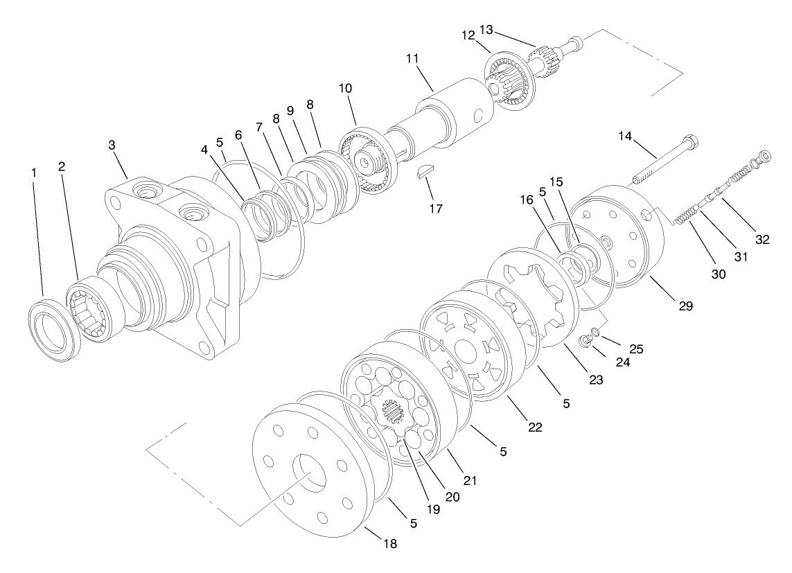 Hydraulic Drive Motor Right Rear No. 75-9840