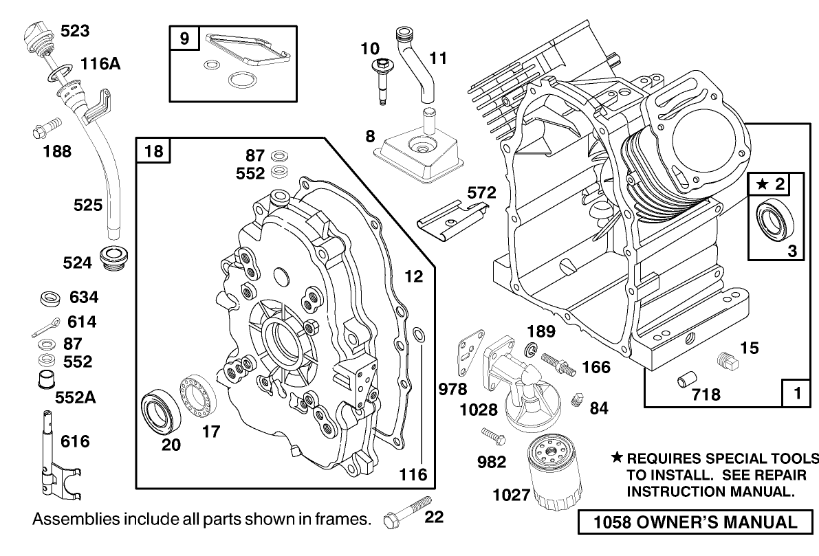 Engine Briggs & Stratton Model 303447-1180-E1