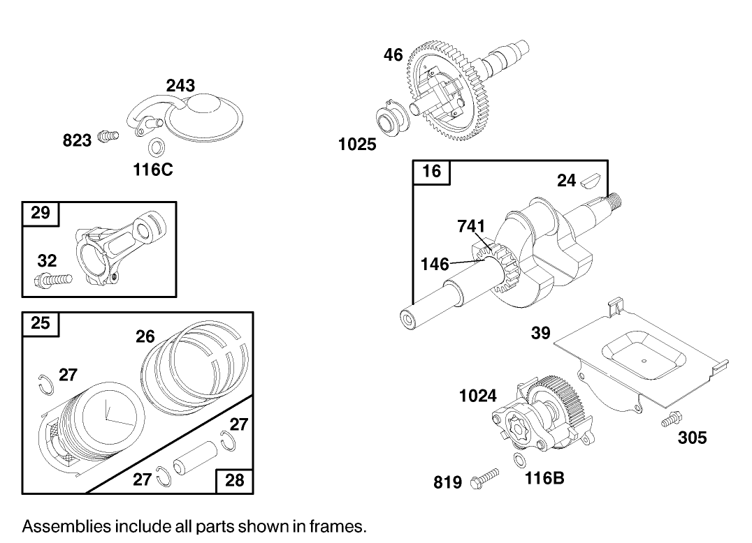 Engine Briggs & Stratton Model 303447-1180-E1