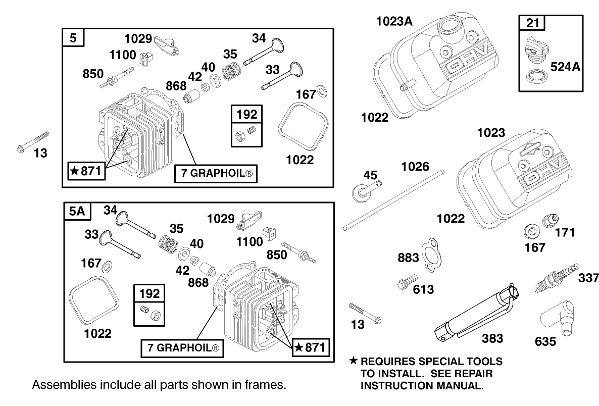 Engine Briggs & Stratton Model 303447-1180-E1