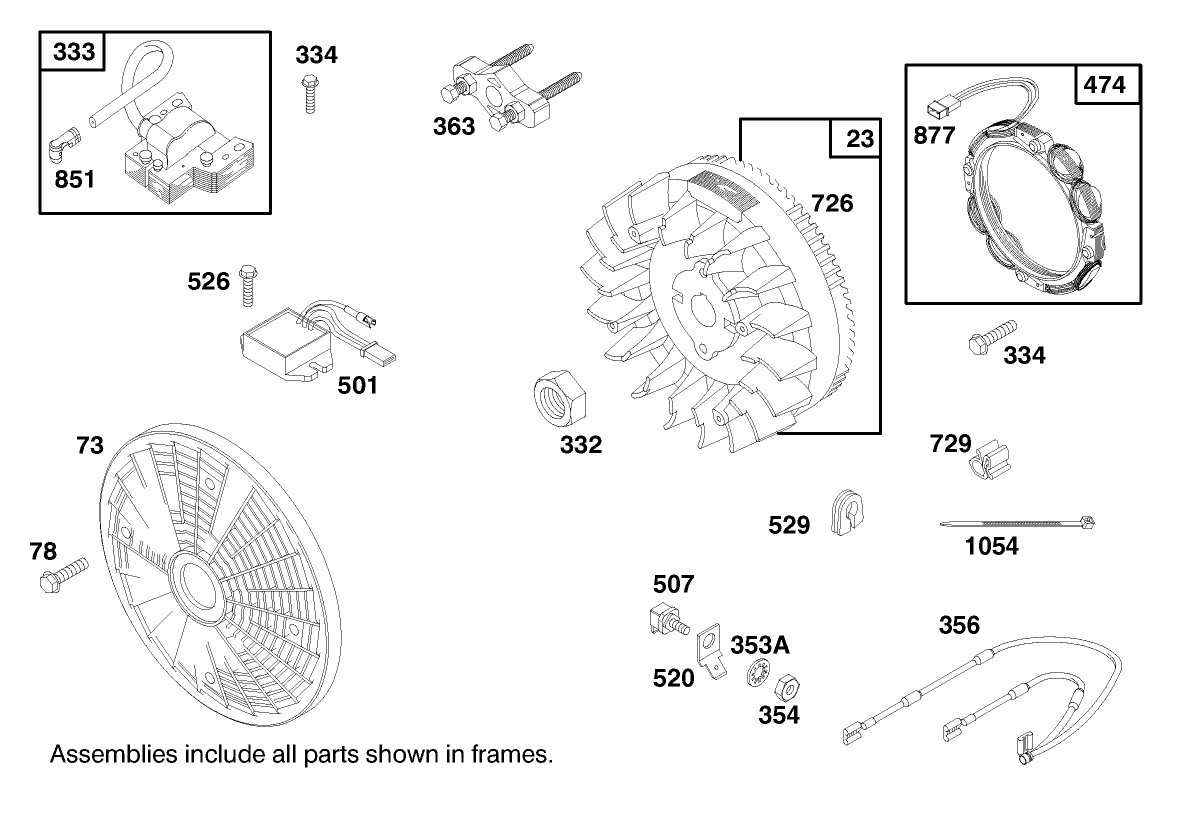 Engine Briggs & Stratton Model 303447-1180-E1
