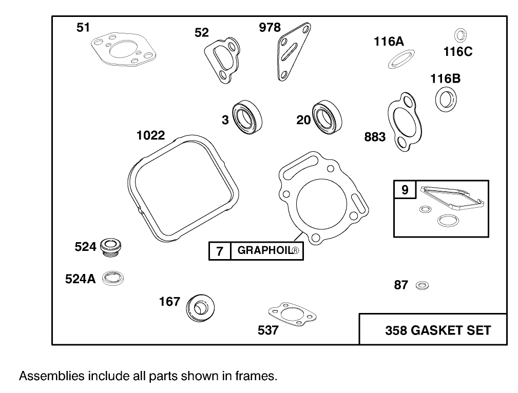 Engine Briggs & Stratton Model 303447-1180-E1