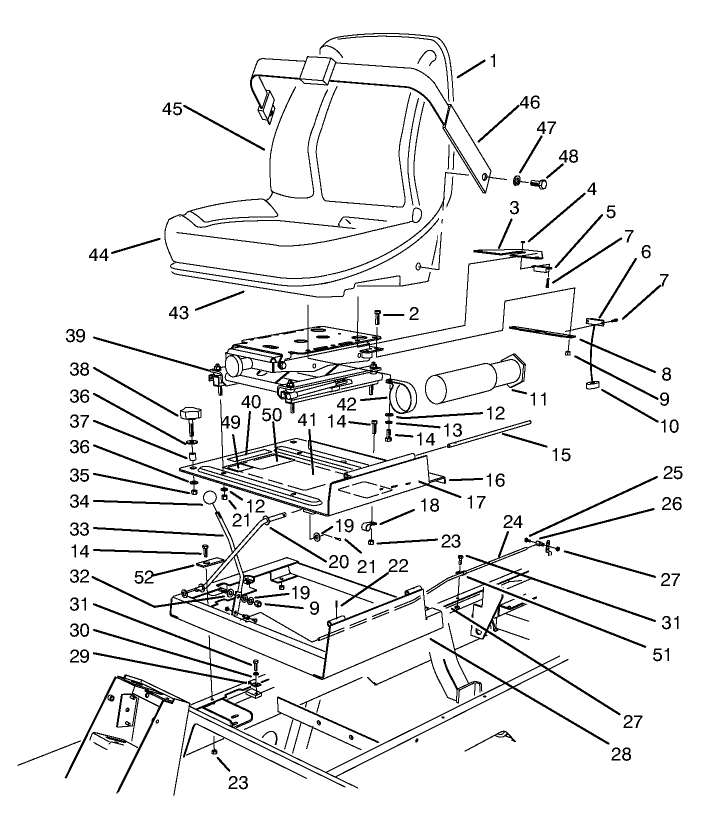 Seat & Throttle Assembly