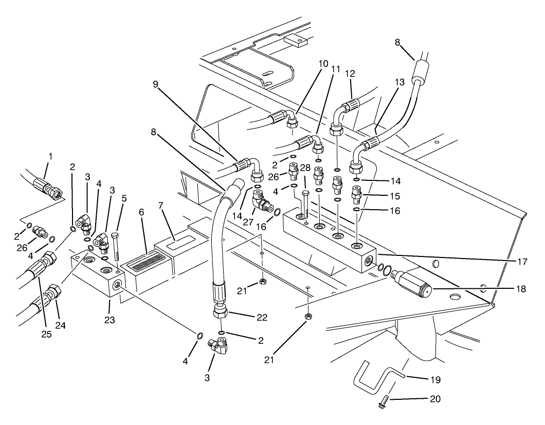 Front Hydraulic Manifolds