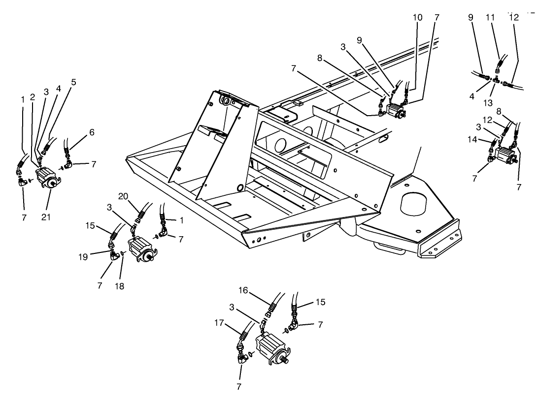 Cutting Unit Hydraulic Components