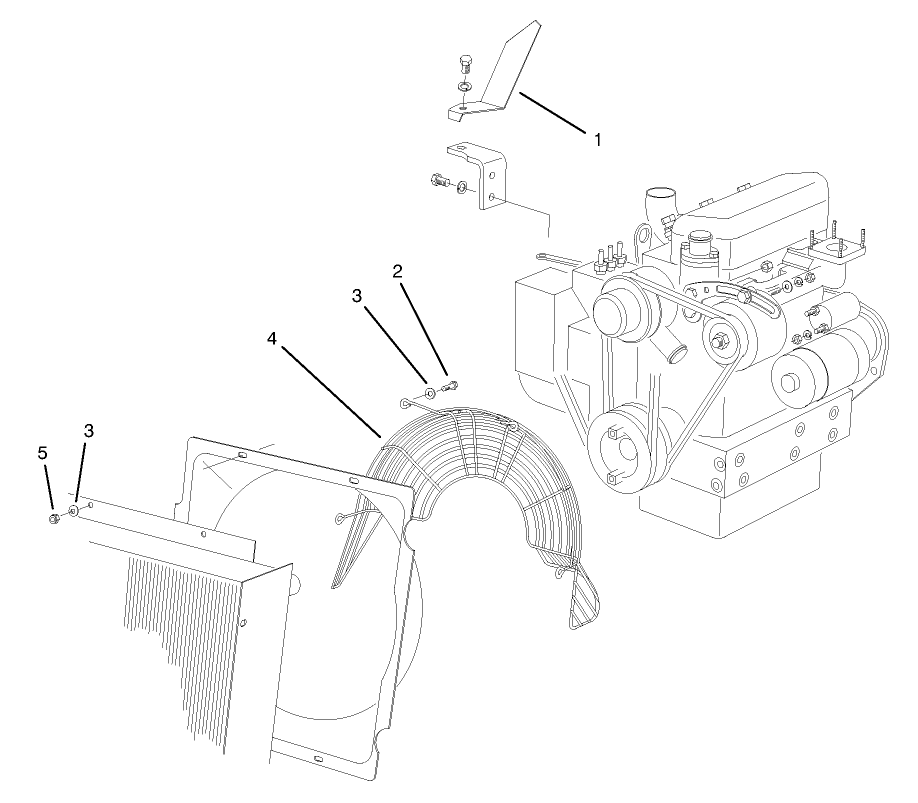 Fan Guard & Flywheel Shield Assembly (europe)