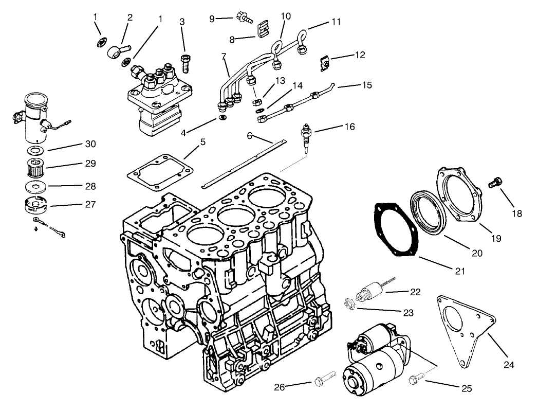 Fuel And Starter System Assembly