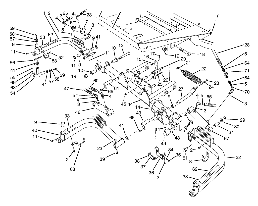 Front Lift Arms Assembly