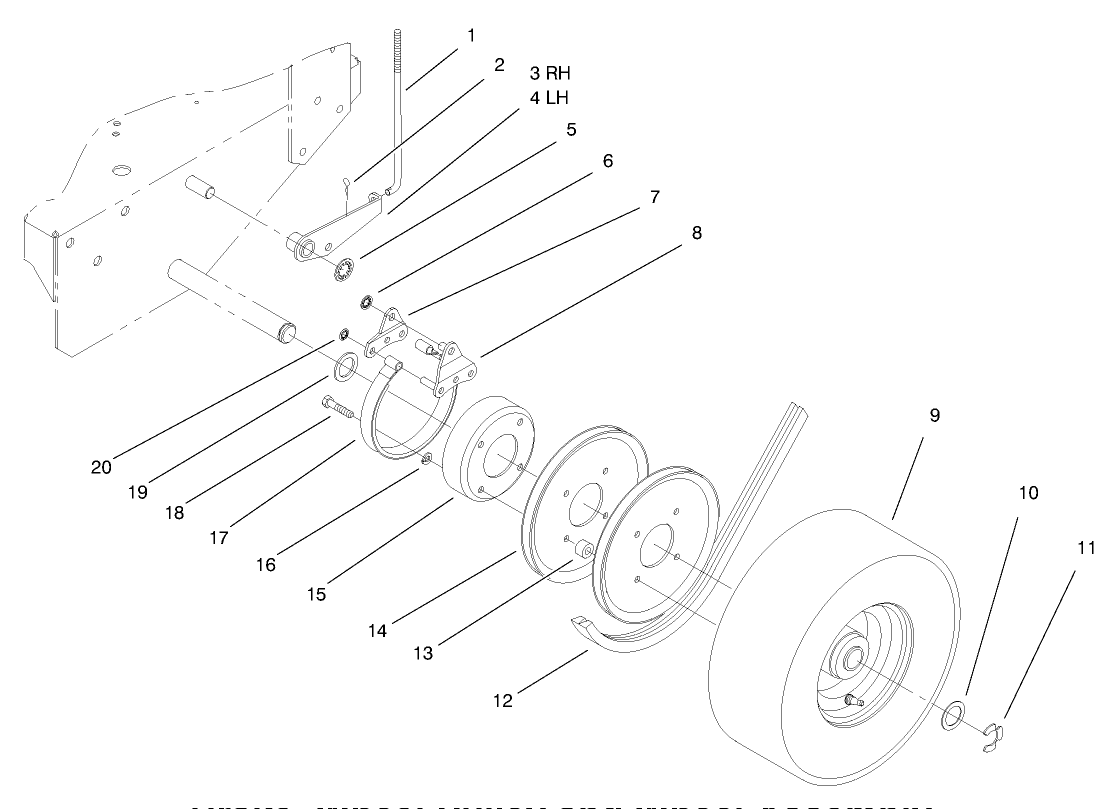Brake, Wheel Pulley And Wheel Assembly