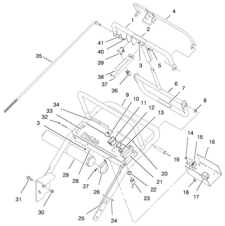 Handle & Control Panel Assembly